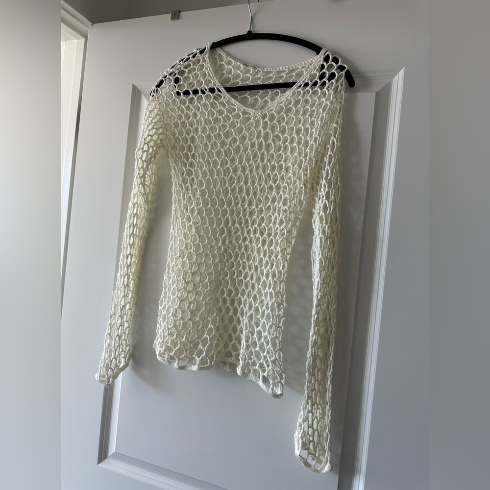 Off white Knit Holy Women's Sweater